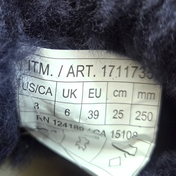 Kirkland Shearling Suede Leather Boots NEW Womens 8 Blue Short Winter Cozy - Picture 11 of 13